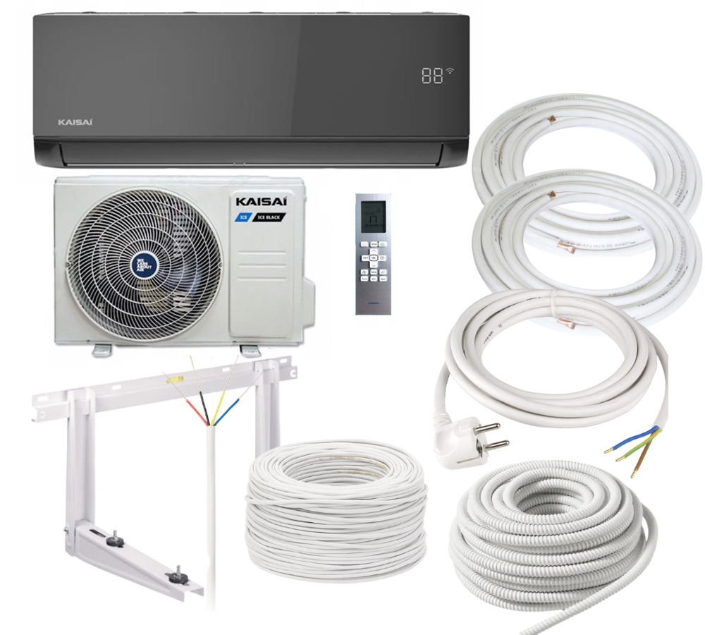 KAISIAI ICE 3.5KW BLACK KLB-12HRHI / KLWB-12HRHO+ zestaw 5w1!